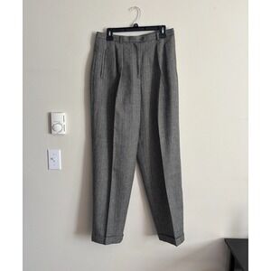 Vintage Ralph Lauren Wool Dress Pants Trousers Womens 14 Large Minimalist